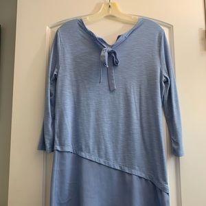 Blue work-out tunic